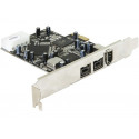 DeLock PCI Express x1 FW A+B 2+1 Port 