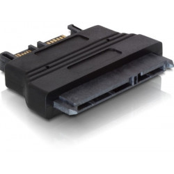 DeLock adaptér SATA 22pin samice - Slim SATA 7+6pin samec