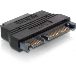 DeLock adaptér SATA 22pin samec - Slim SATA 7+6pin samice