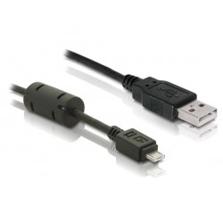 Delock kabel USB 2.0 konektor A samec micro-USB A samec délka 1m