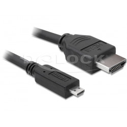 Delock HDMI 1.4 kabel A D samec samec, délka 1 metr