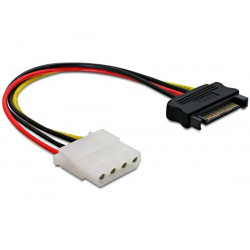 Power Adapter SATA 15-pin samec na Molex samice 4-pin, 12cm