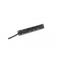 Digitus 1U Hliníkový PDU, 254 mm (10 ") montáž do stojanu 3x bezpečnostní vývod, 16A, 4000W, 250VAC 50 60 Hz
