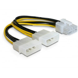 Power Adapter pro PCI Express karty z 2x 5,25" na 8-pin