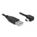 Delock kabel USB 2.0 A-samec  USB mini-B 5-pin samec pravoůhlý, 0,5 metru