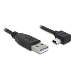 Delock kabel USB 2.0 A-samec  USB mini-B 5-pin samec pravoůhlý, 0,5 metru