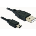 Delock kabel USB 2.0 A-samec  USB mini-B 5-pin samec, 0,7 metru