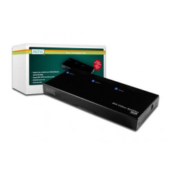 Digitus DVI Video Audio rozbočovač, 1 PC-2 Monitory Reproduktory 1xDVI F + Audio (Video In) -2XDVI F + Audio (Video Out)