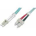 Digitus Fiber Optic Patch Cable, LC to SC, Multimode 50 125 µ, Duplex, Class OM3 10 m