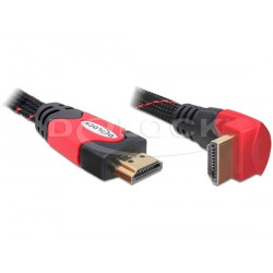 Delock HDMI 1.4 kabel A A samec samec pravoúhlý, délka 1 metr