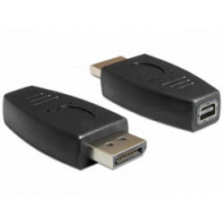 Delock adaptér Displayport samec  Displayport mini samice, černá