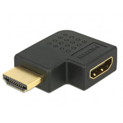 Delock adaptér HDMI A samec samice, pravoúhlý, vlevo