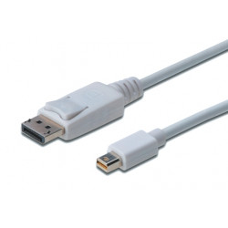 Digitus DisplayPort připojovací kabel, mini DP M - DP M 1.0m