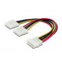 Digitus rozdvojka napájení Molex 4-pin - 2x Molex 4-pin, délka 0,2m