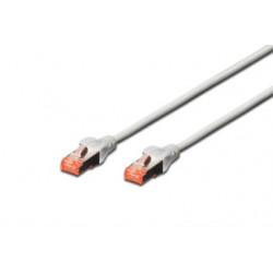 Digitus Patch Cable, S-FTP, CAT 6, AWG 27 7, LSOH, Měď, šedý 10 m