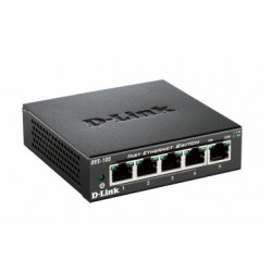 D-Link DES-105 E 5-port 10 100 Metal Housing Desktop Unmanaged Switch 