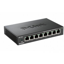 D-Link DES-108 E 8-port 10 100 Metal Housing Unmanaged Desktop Switch