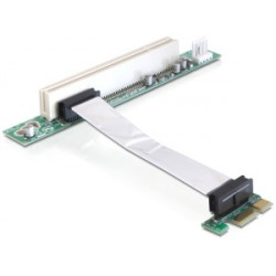 Delock Riser card PCI Express x1  PCI 32Bit 5 V, kabel 9cm