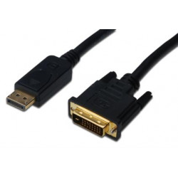 Digitus DisplayPort připojovací kabel, DP M- DVI (24+1) M 2.0m