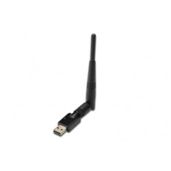 DIGITUS Bezdrátový 300N USB 2.0 adapter, 300Mbps, Realtek 8192 2T 2R, externí anténa,