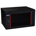 19\' OCRACK OCC-09U-6SBK rozvaděč nástěnný 9U 600mm celoskleněné dveře - černý
