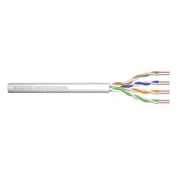 ASSNET100 CAT 5e U UTP instalační kabel, drát, délka 305M, Papírový Box, AWG 24 1, PVC barva šedá
