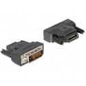 Delock adaptér DVI 24+1 samec  HDMI samice s LED 
