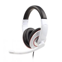 Sluchátka s mik Gembird MHS-001 Gaming glossy white