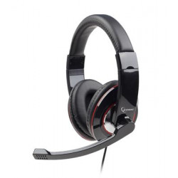 Sluchátka s mik Gembird MHS-U-001 Gaming black, USB