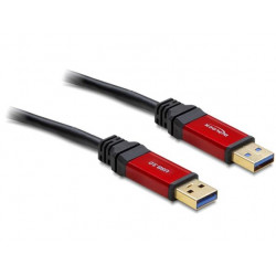 Delock USB 3.0-A samec samec kabel 1 m Premium