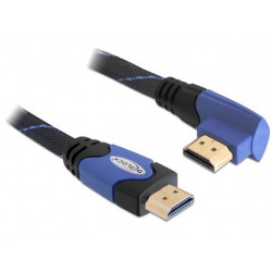 Delock Kabel High Speed HDMI s Ethernetem – HDMI A samec  HDMI A samec pravoúhlý 2 m
