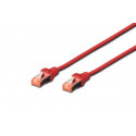 Digitus Patch Cable, S-FTP, CAT 6, AWG 27 7, LSOH, Měď, červený 3m
