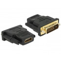 Delock Adaptér DVI 24+1 pin samec  HDMI samice