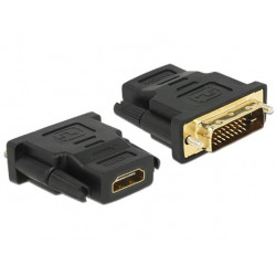 Delock Adaptér DVI 24+1 pin samec  HDMI samice