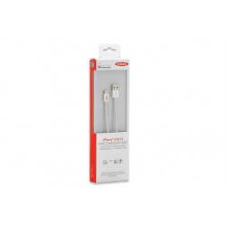 Ednet - Apple IP5 nabíjecí a datový kabel, Lightning, Apple 8pin - USB A, 1,0 m, USB 2.0, MFI, zlacené konektory