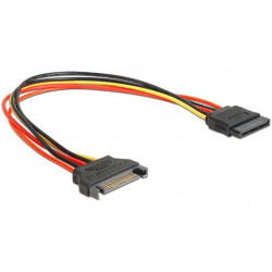 Delock napájecí kabel SATA 15 Pin samec  SATA 15 Pin samice prodlužující 30 cm