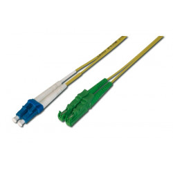 Digitus Fiber Optic Patch , E2000 8 ° APC to LC, 9 125 µ, Duplex 10 m