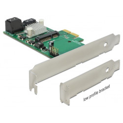 Delock PCI Express Karta  Hybrid 3 x interní SATA 6 Gb s + 1 x interní mSATA
