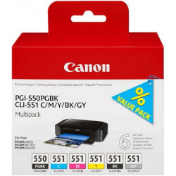 Canon cartridge PGI-550 CLI-551 PGBK C M Y BK GY Multi Pack