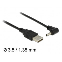 Delock Cable USB Power  DC 3.5 x 1.35 mm Male 90° 1.5 m