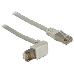 Delock kabel RJ45 Cat.6A SSTP úhlový rovný 1 m