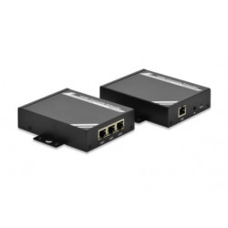 Digitus Sada HDMI přez IP Extender CAT. 5e 6, do 100 m, kaskádovatelné, namontovatelné do stojanu