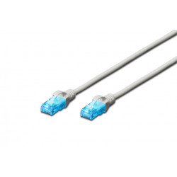 Digitus Ecoline Patch Cable, UTP, CAT 5e, AWG 26 7, šedý 10m, 1ks