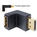 Delock Adapter Displayport 1.1 male  Displayport female angled down