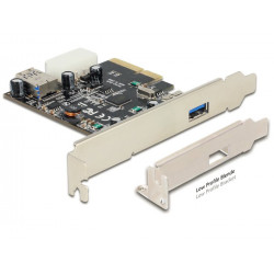 Delock PCI Express karta  1 x externí + 1 x interní SuperSpeed USB 10 Gbps (USB 3.1, Gen 2) typ A samice