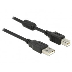 Delock kabel USB 2.0 typ A samec  USB 2.0 typ B samec 1m černý