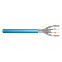 DIGITUS Instalační kabel CAT 6A U-FTP, 500 MHz Eca (EN 50575), AWG 23 1, 500 m buben, simplex, barva modrá
