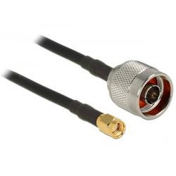 Delock anténní kabel N Plug  RP-SMA Plug CFD200 0.5 m, nízká ztráta