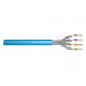 DIGITUS Instalační kabel CAT 6A U-FTP, 500 MHz Eca (EN 50575), AWG 23 1, papírová krabička 100 m, simplex, barva modrá