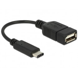 Delock adapter kabel USB Typ-C™ 2.0 samec  USB 2.0 typ A samice 15 cm černý